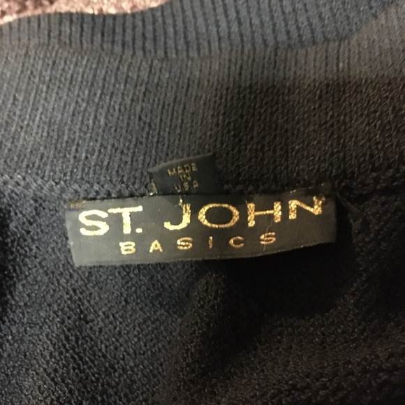 - St. John Basics Navy Santana skirt 2 - Picture 4 of 4